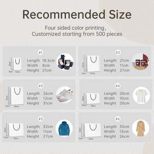 Custom Luxury <b>Clothing</b> & Shoes <b>Packing</b> <b>Bag</b> White Kraft Paper with Handles Durable Recyclable Shopping Packaging for Christmas - Product Image 3