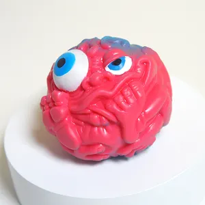 Monster-Spielzeugkugeln TIKTOK Bestseller Squish-Spielzeug bunte Sprühfarbe-Ball Monster-Stressaufhebungs-Ball