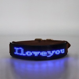 <span class=keywords><strong>Collar</strong></span> LED para mascotas-Subtítulos de desplazamiento-Control DE LA APLICACIÓN-Correr de noche Anti-Pérdida-Mismo estilo que Schnauzer - Product Image 5