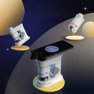 Kids' Handheld Portable Microscope <b>DIY</b> Science <b>Kit</b> with Electromagnetic Induction for Educational Play - Product Image 3