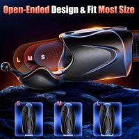Vibrador de Pene, Juguete Sexual Masculino con 10*10 Vibraciones y 2 Motores y Funda Elástica, Máquina Estimuladora, Juguetes Sexuales para Hombres Gay