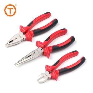 Chất Lượng Cao Tùy Chỉnh Cơ Khí Kìm Chuyên Nghiệp Bền Chrome Vanadi Kết Hợp Đường Chéo Mũi Dài Plier Set - Product Image 1