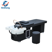 Mobilier de salon de beauté japonais moderne Tête de lavage des cheveux Thérapie Spa Thai Circulation de l'eau Shampooing Lit Unités pour salon de coiffure