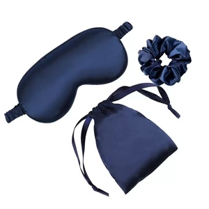 Ensemble de 3 masques de sommeil en soie artificielle, chouchous en satin, bandeau de nuit occultant, style formel et mignon, utilisation toute saison, cadeaux - Product Image 2