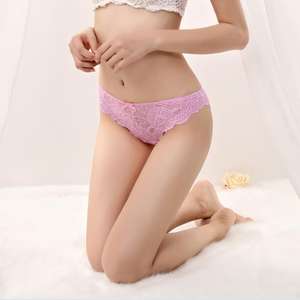 Hd125 <span class=keywords><strong>Tanga</strong></span> De Encaje Sexy Para Mujer Culotte en dentelle coupe haute Sous-vêtements sans couture Culottes pour femmes Sous-vêtements pour femmes - Product Image 3