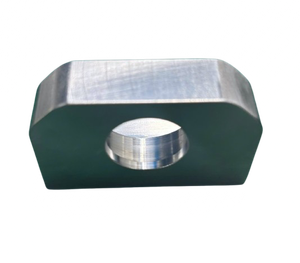 Piezas de Acero Inoxidable Fresadas por CNC Personalizadas |   Componentes de Mecanizado CNC de Precisión, Soporte de Eje Lineal (tipo de orificio pasante) - Product Image 1