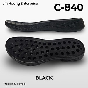 Chaussures pour femmes Jin Hoong [C-840] en PVC noir, légères, confortables, avec semelle extérieure durable et antidérapante - Product Image 2