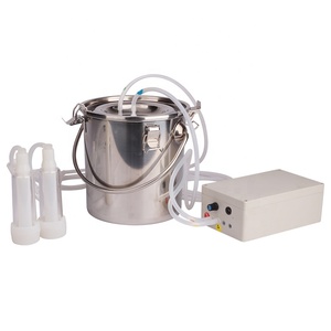 Pompe à vide à piston à seau unique portable de 5 L, machine à traire les vaches et les chèvres, pulsateur automatique, arrêt du traiteur pour les moutons, les bovins, les fermes - Product Image 2