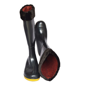 Botas de Invierno para Hombre, Forradas de Felpa, Cálidas, Impermeables, Antideslizantes, de Trabajo, con Caña Alta, para Uso en Exteriores - Product Image 5