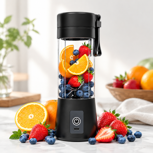 Licuadora y Exprimidor Portátil Eléctrico para Exteriores con USB Tipo-C Recargable, Grado Alimenticio, Capacidad de 380 ml, a Prueba de Fugas, Bajo Ruido - Product Image 1