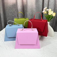 Boîte cadeau rectangulaire pliable magnétique personnalisée pour mariage, en stratifié, avec couvercle rabattable (vide) – Cadeau de la Saint-Valentin
