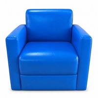 Mini-Sofa mit Massivholzrahmen, verschleißfestem Leder, hochdichtem Schaumstoff, abgerundeten Ecken, kleiner Sessel für Kinder