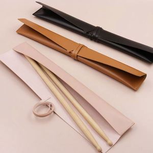 Estuche Protector Portátil de Cuero PU para Baquetas, Bolsa para Baquetas, Soporte para Almacenamiento y Transporte, Regalo Promocional - Product Image 4