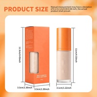 Fond de Teint Liquide Matifiant 2-en-1 : Fond de Teint et Correcteur Unifiant le Teint Longue Tenue