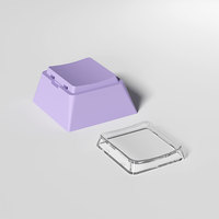 DIY Detachable Transparent Keyboard PC PBT Material Blank Profile 1u R4 Cherry Keycaps