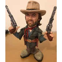 Estatua de Personaje Clásico de Película, Figura de Resina de Héroe del Oeste, Pintada a Mano, Modelo para Fanáticos de la Cine, Decoración para el Hogar y la Oficina