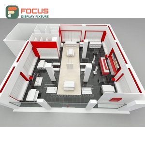 Eco Friendly Designer Store Tempered Glass Floor Display Stand Shop Fitting Solution Franchise Clothing Store - Product Image 3