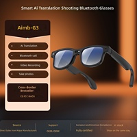 Lunettes intelligentes AIMB-G3 avec matériau PC, capture photo 8 mégapixels, traduction simultanée IA, enregistrement vidéo 1200P, contrôle par application