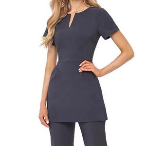 ชุดยูนิฟอร์มพยาบาลขัดผิวออกแบบใหม่,ชุดครับขัดทางการแพทย์ปรับแต่งได้พอดีตัวมีสไตล์ - Product Image 4