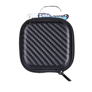 Étui de rangement EVA noir de 4 pouces, sac portable à fermeture éclair pour emballage d'écouteurs - Product Image 4