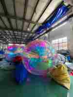 Boules à facettes décoratives personnalisées, boule disco géante, différentes couleurs, formes et tailles, décoration d'événements pour fêtes, mariages, centres commerciaux, festivals