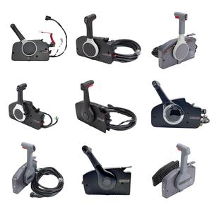 Boîtier de commande à distance latéral pour moteur hors-bord 4 <span class=keywords><strong>temps</strong></span> à essence, avec faisceau de câbles, pour moteur de bateau (alliage d'aluminium) - Product Image 1