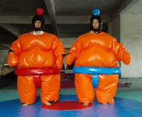 Costume de sumo de ville de fête boxe gonflable costumes de lutte de sumo jeu gonflable avec la taille différente