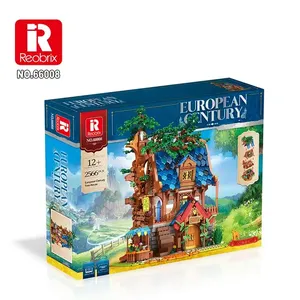 Rebrix 66008 บ้านต้นไม้ <span class=keywords><strong>2566</strong></span> ชิ้น+ ตัวต่อ DIY ฉากป่า วิวถนนยุคกลาง สถาปัตยกรรม ของเล่นตัวต่อแบบโมเดลสำหรับเด็ก ของขวัญ - Product Image 6