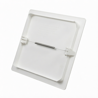 Panneau d'accès au plafond artistique en PVC texturé avec grille de plafond à design carré pour l'installation dans les hôtels et les hôpitaux