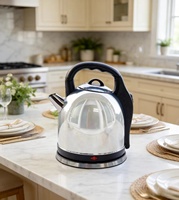 Bouilloire électrique sans fil rétro en acier inoxydable 4,0 L, ébullition rapide, arrêt automatique, protection anti-chauffe à sec pour la maison, le bureau et l'hôtel
