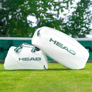 กระเป๋าเทนนิส Head haide Pro x wimbledon สีขาวสีเขียวรุ่นลิมิเต็ดอิดิชั่นดีโจควอริกกระเป๋าไม้ถือทำจากจีน - Product Image 4