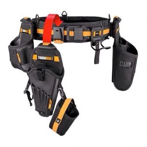 Ceinture porte-outils robuste BSCI pour charpentiers, électriciens et ébénistes avec support pour marteau et organisateur de ceinture à outils - Product Image 3
