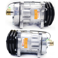 Compresor de Aire Acondicionado de 124 mm para SD709, 152488 207402 10307890 2009839, para Compresor Sanden 709, Sanden 152488 7402