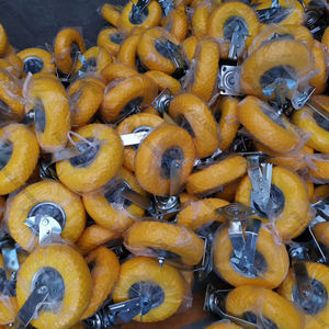 10 Zoll Schwerlast-Schwenkrolle mit <span class=keywords><strong>PU</strong></span>-Schaum und Bremse 3.00-4 - Product Image 4