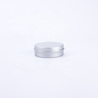 Scatola di barattolo di latta in alluminio con sapone rotondo argento da 60ml 2 OZ con coperchio scorrevole