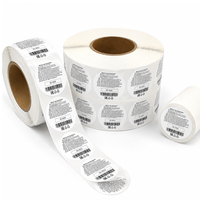 Étiquettes autocollantes personnalisées, imperméables, multicouches, écologiques, durables, à double couche, à décoller, en rouleau