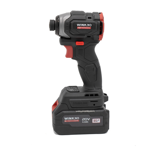 Winkko Hot Selling Cordless Electric Factory Competitive Price Battery Brushless Motor Drilling Impact Screwdriver Power Tools