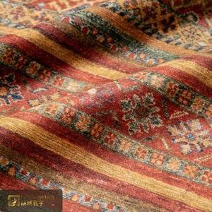 Alfombra de Salón LandScopeTech, Estilo Bohemio Tribal Turco, Diseño Geométrico Retro a Rayas, Suave, Duradera y Lavable - Product Image 4