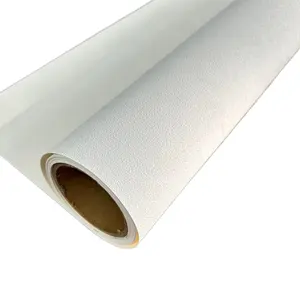 Behangfabrikant 3d Behang Wit Blanco Op Maat Bedrukbaar Vinyl Textuur Behang Pvc Coating Voor Huisdecoratie