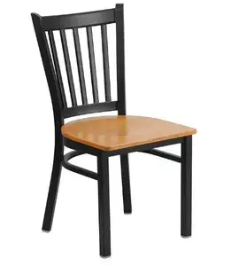 تكويم مقهى المستخدمة في الأثاث المعدني كرسي الطعام حار Salecheap تكويم الخشب الحبوب اللون كراسي للمطاعم الحديثة الكراسي