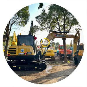 Kullanılan güneşli SY60C 2022 mini excavchina en çin, ucuz iyi durumda SY55 SY60 SY75, Shanghai hay'da satılık mini ekskavatörler