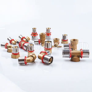 Coude femelle égal en laiton avec raccord à écrou Mobil pour tuyau <span class=keywords><strong>multicouche</strong></span> "U" profil <span class=keywords><strong>ou</strong></span> tuyau Pex Al Pex - Product Image 3