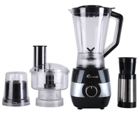 Mixeur-Blender Électrique 5-en-1 avec Bol Incassable en Plastique de 1,5 L pour Usage Domestique