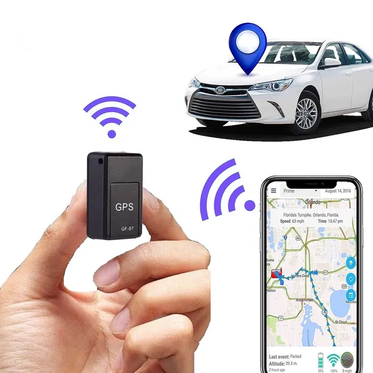 HGD GF07 GF-07 Mini Car GSM/GPRS/GPS Tracker GSM Tracking Device GPS Locator GF07 with Lithium battery inside