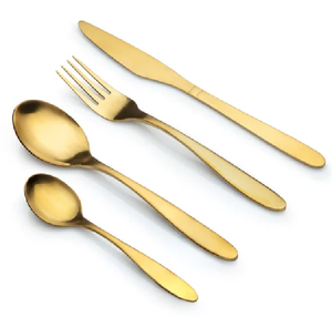 Juego de Cubiertos de Acero Inoxidable con Recubrimiento PVD Dorado de Lujo, Colección Premium para Comedor - Product Image 2
