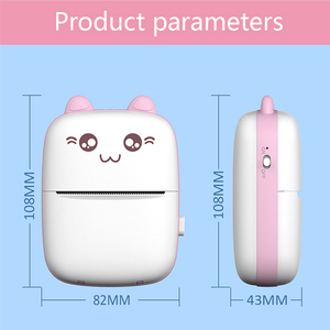 מיני כיס מדפסת תרמית חכמה עבור סוג-c usb ממשק USB ורוד הערות כחול תמונה מגזין מדבקה imprimante - Product Image 2