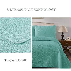 Venta al por mayor funda de <span class=keywords><strong>cama</strong></span> acolchada <span class=keywords><strong>colcha</strong></span> suave cobertores cómodos juegos de <span class=keywords><strong>cama</strong></span> de lujo - Product Image 4