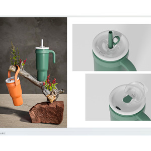 Stainless Steel Tumbler Double Wall Insulated With Handle Large Capacity For Travel Outdoor Use - Product Image 5