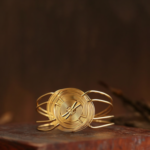 Fashion <b>Bangle</b> 316L Stainless Steel PVD Gold Plating Sustainable Resistant Jewelry - Product Image 3