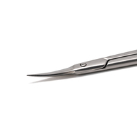 Ciseaux à ongles courbés russes 9,3 cm en acier inoxydable, coupe-cuticules, kit de manucure et pédicure, coupe-cuticules pour l'élimination des cuticules